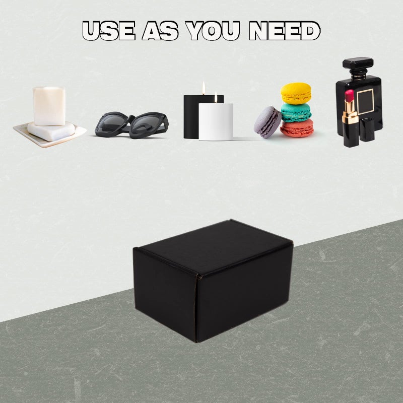 Sodissa 6x4x3 Inches Shipping Boxes Pack of 25  Packaging Corrugated Cardboard Mailer Boxes for Small Bussiness  Black - Image 4